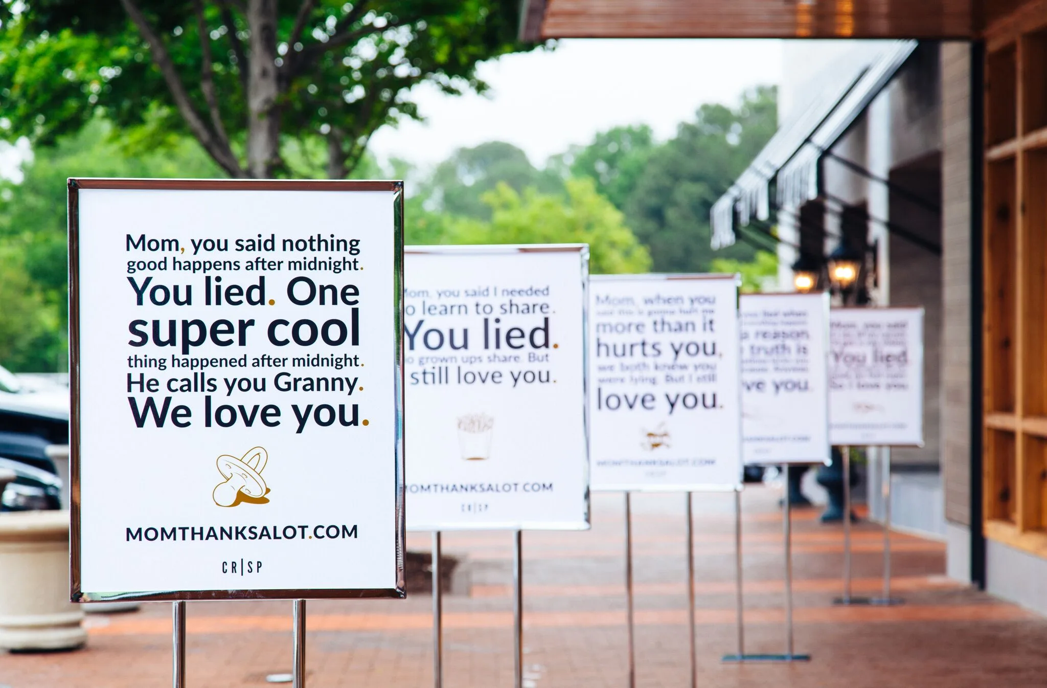 CRSP — Mother's Day yard sign campaign