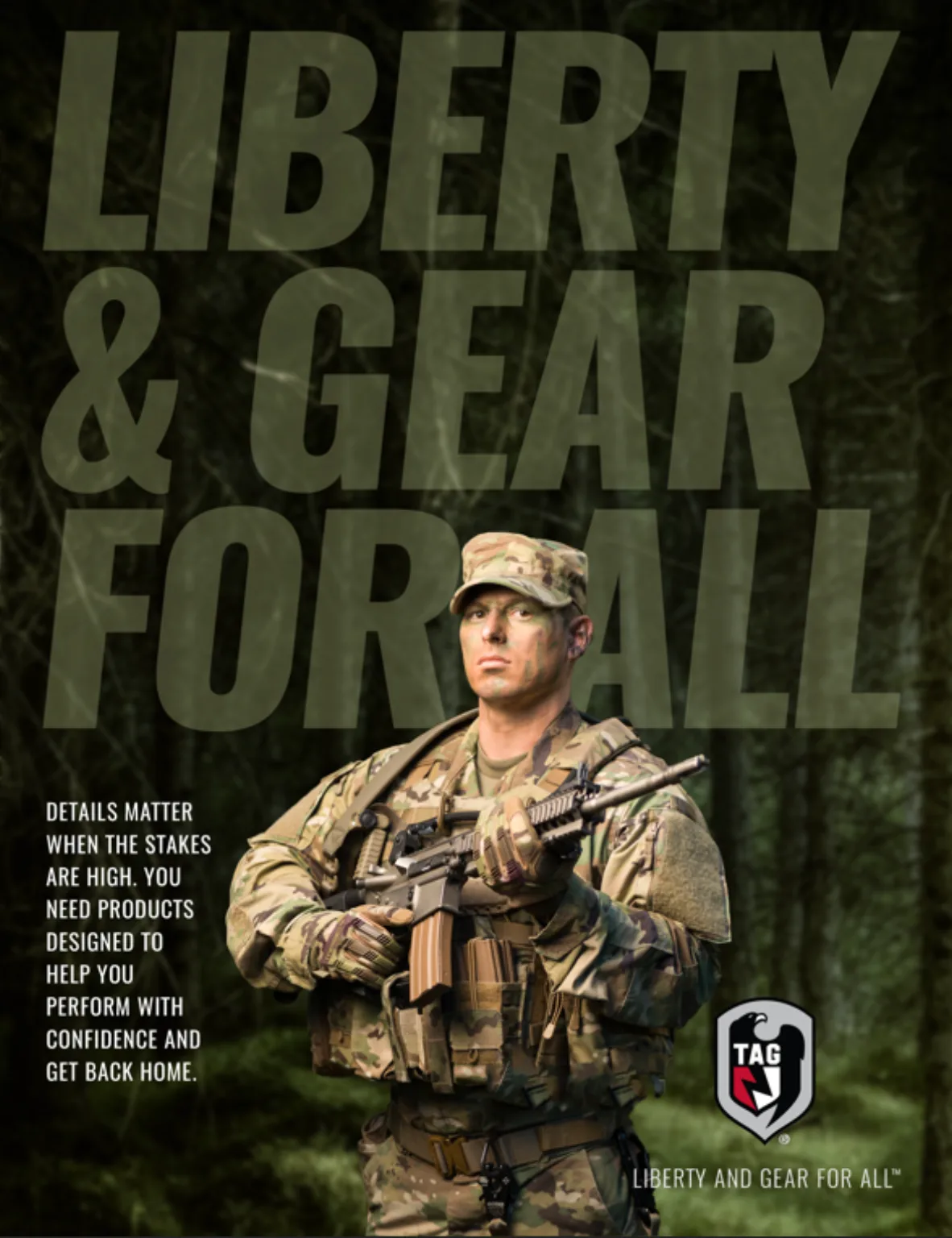 TAG — "Liberty & Gear For All" campaign